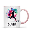 Personalised Kids Soccer Mug with Name β Custom Football Gift for Young Players