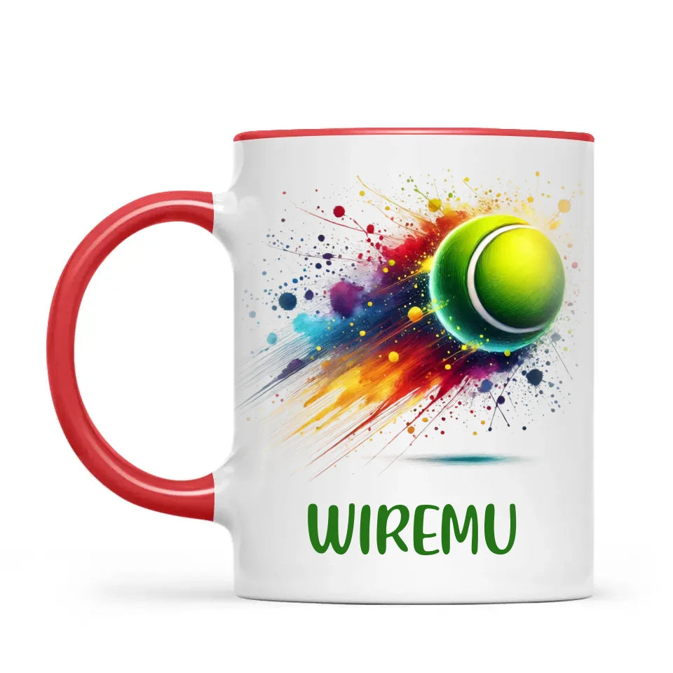 Personalised Kids Tennis Mug with Name β Custom Tennis Gift for Young Players