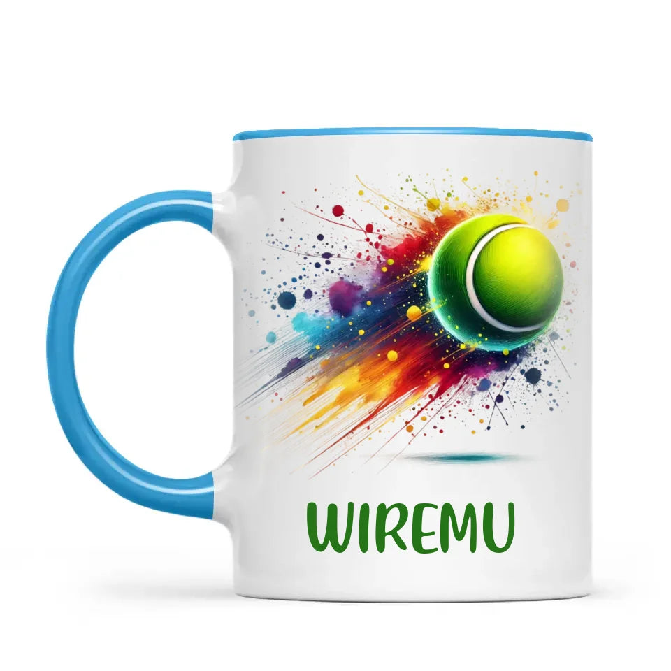 Personalised Kids Tennis Mug with Name β Custom Tennis Gift for Young Players