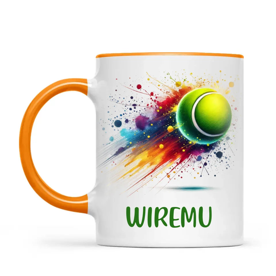 Personalised Kids Tennis Mug with Name β Custom Tennis Gift for Young Players
