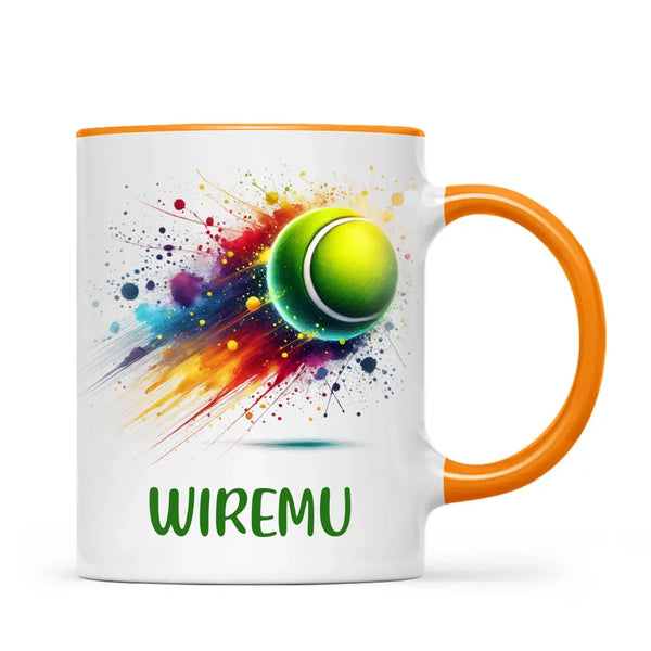 Personalised Kids Tennis Mug with Name β Custom Tennis Gift for Young Players