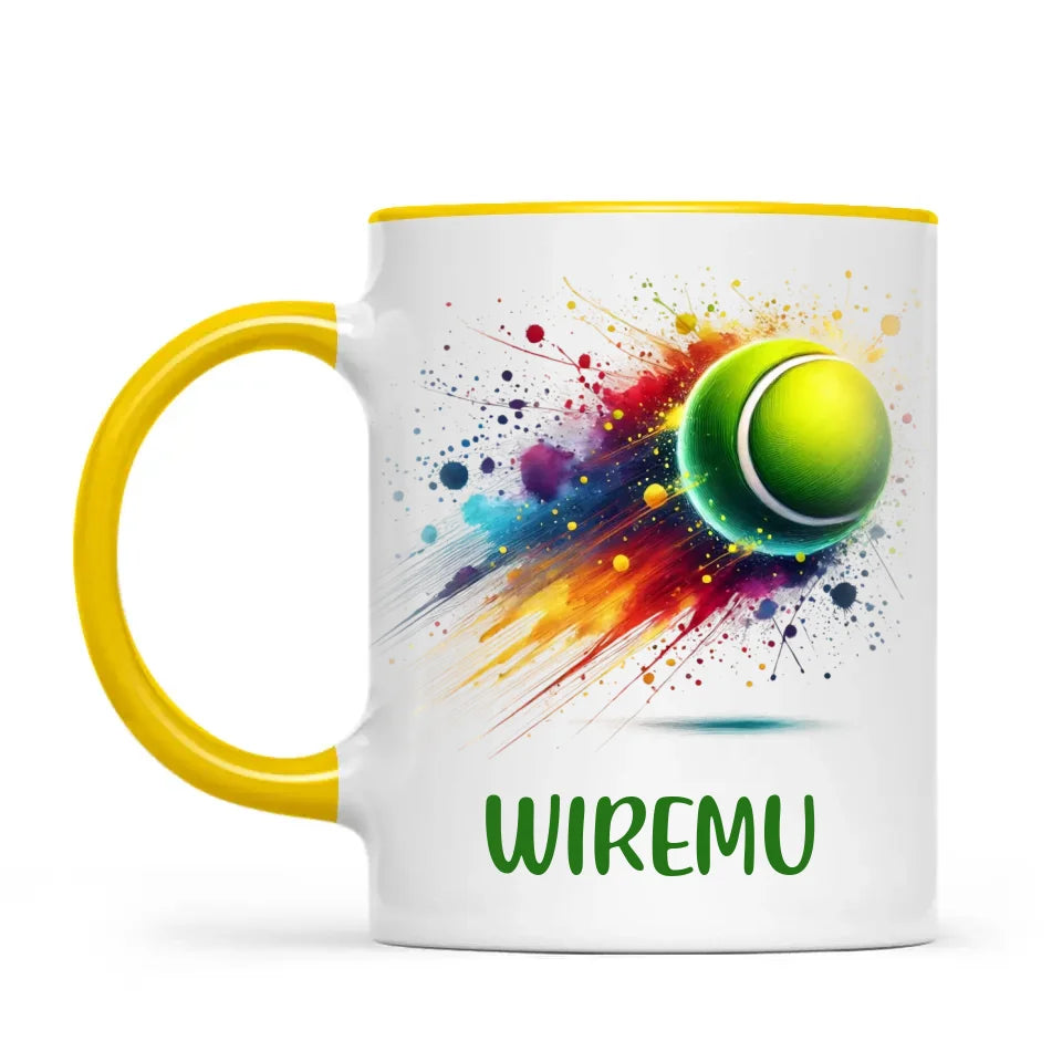 Personalised Kids Tennis Mug with Name β Custom Tennis Gift for Young Players