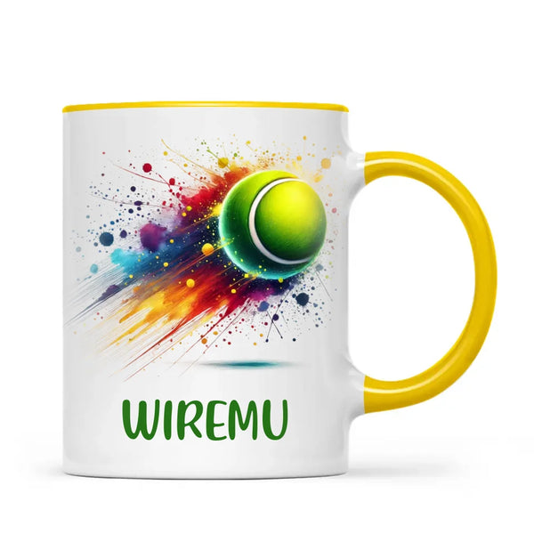 Personalised Kids Tennis Mug with Name β Custom Tennis Gift for Young Players