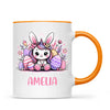 Personalised Easter Bunnycorn Mug – Custom Name Cup for Girls – Cute Unicorn Bunny with Flowers & Eggs – Ceramic or Enamel – NZ Made Gift