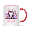 Personalised Easter Bunnycorn Mug – Custom Name Cup for Girls – Cute Unicorn Bunny with Flowers & Eggs – Ceramic or Enamel – NZ Made Gift