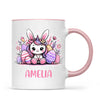 Personalised Easter Bunnycorn Mug – Custom Name Cup for Girls – Cute Unicorn Bunny with Flowers & Eggs – Ceramic or Enamel – NZ Made Gift