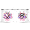 Personalised Easter Bunnycorn Mug – Custom Name Cup for Girls – Cute Unicorn Bunny with Flowers & Eggs – Ceramic or Enamel – NZ Made Gift
