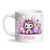 Personalised Easter Bunnycorn Mug – Custom Name Cup for Girls – Cute Unicorn Bunny with Flowers & Eggs – Ceramic or Enamel – NZ Made Gift