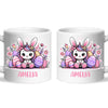 Personalised Easter Bunnycorn Mug – Custom Name Cup for Girls – Cute Unicorn Bunny with Flowers & Eggs – Ceramic or Enamel – NZ Made Gift