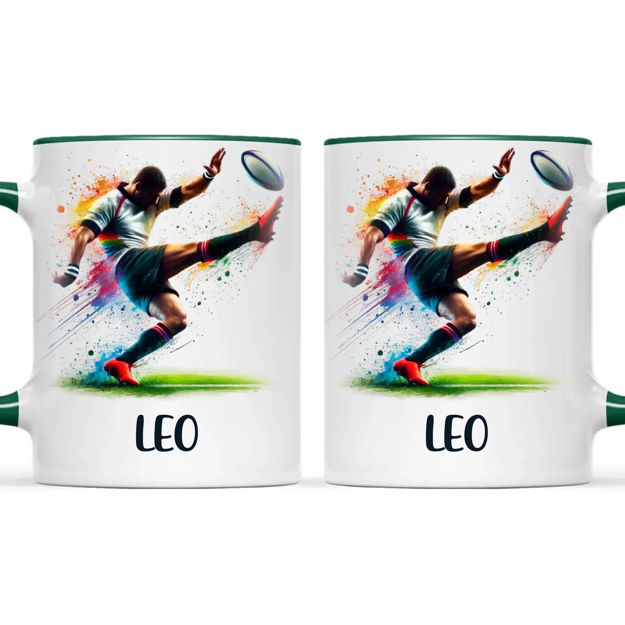 Custom Kids Rugby Mug β Personalised Name Gift for Young Rugby Fans