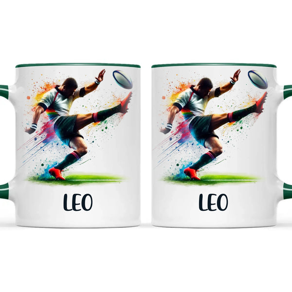 Custom Kids Rugby Mug β Personalised Name Gift for Young Rugby Fans