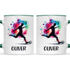 Personalised Kids Soccer Mug with Name β Custom Football Gift for Young Players
