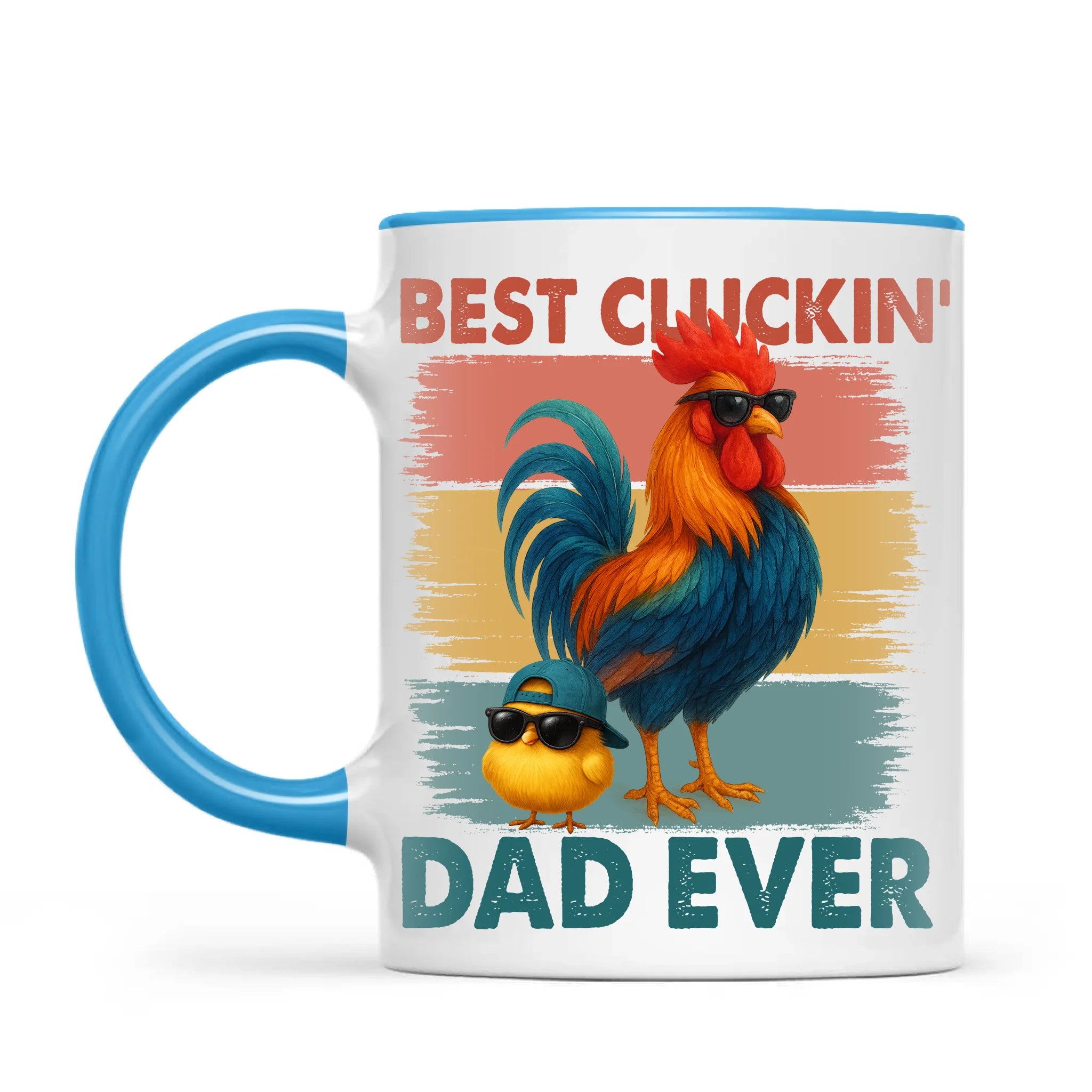 Personalised Best Cluckin’ Dad Ever Mug – Add Up to 6 Kids | Custom Father's Day Gift NZ