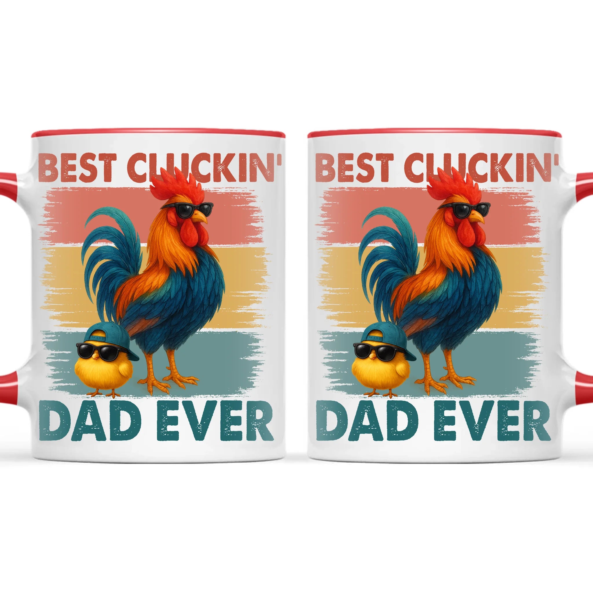 Personalised Best Cluckin’ Dad Ever Mug – Add Up to 6 Kids | Custom Father's Day Gift NZ