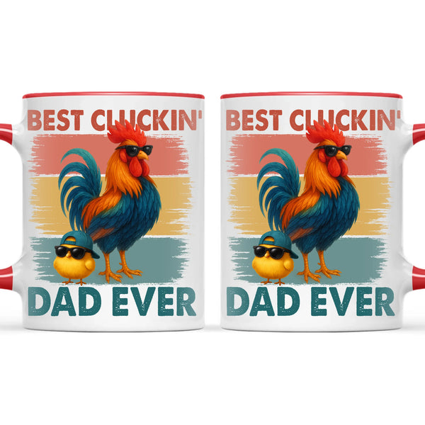 Personalised Best Cluckin’ Dad Ever Mug – Add Up to 6 Kids | Custom Father's Day Gift NZ