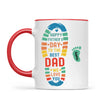 Personalised Father’s Day Footprint Mug – Add Baby or Dog Names (11oz)