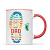 Personalised Father’s Day Footprint Mug – Add Baby or Dog Names (11oz)