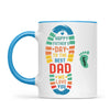 Personalised Father’s Day Footprint Mug – Add Baby or Dog Names (11oz)