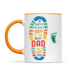 Personalised Father’s Day Footprint Mug – Add Baby or Dog Names (11oz)