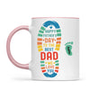 Personalised Father’s Day Footprint Mug – Add Baby or Dog Names (11oz)