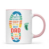 Personalised Father’s Day Footprint Mug – Add Baby or Dog Names (11oz)