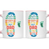 Personalised Father’s Day Footprint Mug – Add Baby or Dog Names (11oz)