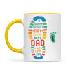 Personalised Father’s Day Footprint Mug – Add Baby or Dog Names (11oz)