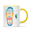 Personalised Father’s Day Footprint Mug – Add Baby or Dog Names (11oz)