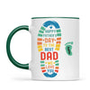 Personalised Father’s Day Footprint Mug – Add Baby or Dog Names (11oz)