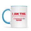 Personalised “I Am Their Father” Mug – Custom Sci-Fi Dad Gift with Colourful Space Swords (11oz)