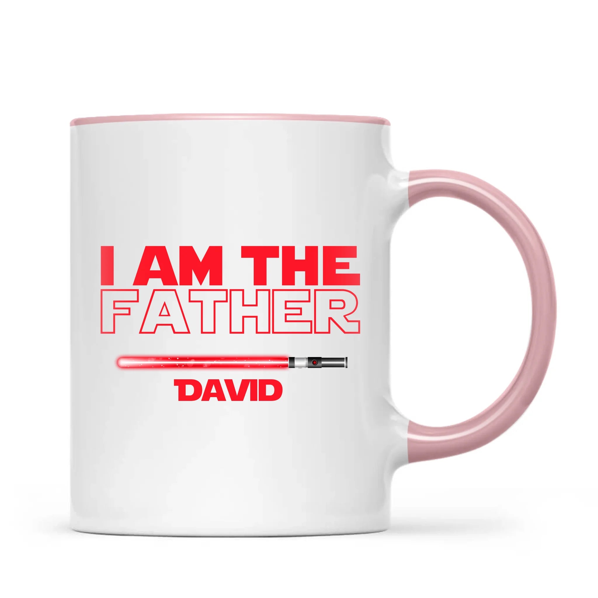 Personalised “I Am Their Father” Mug – Custom Sci-Fi Dad Gift with Colourful Space Swords (11oz)