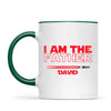 Personalised “I Am Their Father” Mug – Custom Sci-Fi Dad Gift with Colourful Space Swords (11oz)