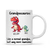 Personalised Grandpasaurus Mug – Custom Grandpa Gift with Up to 12 Dino Kids (11oz)