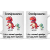 Personalised Grandpasaurus Mug – Custom Grandpa Gift with Up to 12 Dino Kids (11oz)