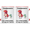 Personalised Grandpasaurus Mug – Custom Grandpa Gift with Up to 12 Dino Kids (11oz)