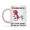 Personalised Grandpasaurus Mug – Custom Grandpa Gift with Up to 12 Dino Kids (11oz)