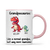 Personalised Grandpasaurus Mug – Custom Grandpa Gift with Up to 12 Dino Kids (11oz)