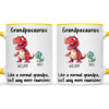 Personalised Grandpasaurus Mug – Custom Grandpa Gift with Up to 12 Dino Kids (11oz)