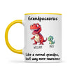 Personalised Grandpasaurus Mug – Custom Grandpa Gift with Up to 12 Dino Kids (11oz)