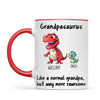 Personalised Grandpasaurus Mug – Custom Grandpa Gift with Up to 12 Dino Kids (11oz)
