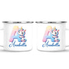 Personalised Unicorn Alphabet Kids Mug – Custom Name Cup with Magical Letter Design | 11 oz, 6 oz & Enamel Options