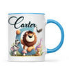 Personalised Zoo Animals Alphabet Kids Mug – Custom Name Cup with Lion, Elephant, Giraffe & Jungle Friends | 11 oz, 6 oz & Enamel