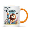 Personalised Zoo Animals Alphabet Kids Mug – Custom Name Cup with Lion, Elephant, Giraffe & Jungle Friends | 11 oz, 6 oz & Enamel