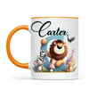 Personalised Zoo Animals Alphabet Kids Mug – Custom Name Cup with Lion, Elephant, Giraffe & Jungle Friends | 11 oz, 6 oz & Enamel