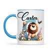 Personalised Zoo Animals Alphabet Kids Mug – Custom Name Cup with Lion, Elephant, Giraffe & Jungle Friends | 11 oz, 6 oz & Enamel