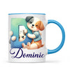 Personalised Cute Animal Alphabet Kids Mug – Custom Name Cup with Animal Letter Design | 11 oz, 6 oz & Enamel Options