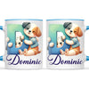 Personalised Cute Animal Alphabet Kids Mug – Custom Name Cup with Animal Letter Design | 11 oz, 6 oz & Enamel Options