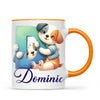Personalised Cute Animal Alphabet Kids Mug – Custom Name Cup with Animal Letter Design | 11 oz, 6 oz & Enamel Options