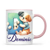 Personalised Cute Animal Alphabet Kids Mug – Custom Name Cup with Animal Letter Design | 11 oz, 6 oz & Enamel Options