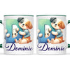 Personalised Cute Animal Alphabet Kids Mug – Custom Name Cup with Animal Letter Design | 11 oz, 6 oz & Enamel Options
